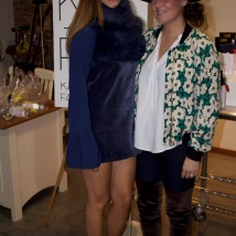 photo by self - Tiffany Brown of TRBrown design (right) with model wearing her piece (left)